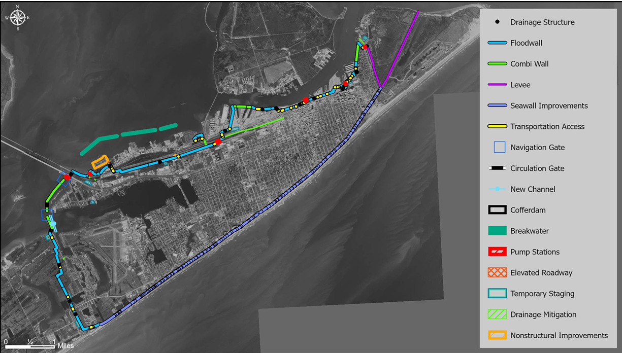 Galveston Ring Barrier map